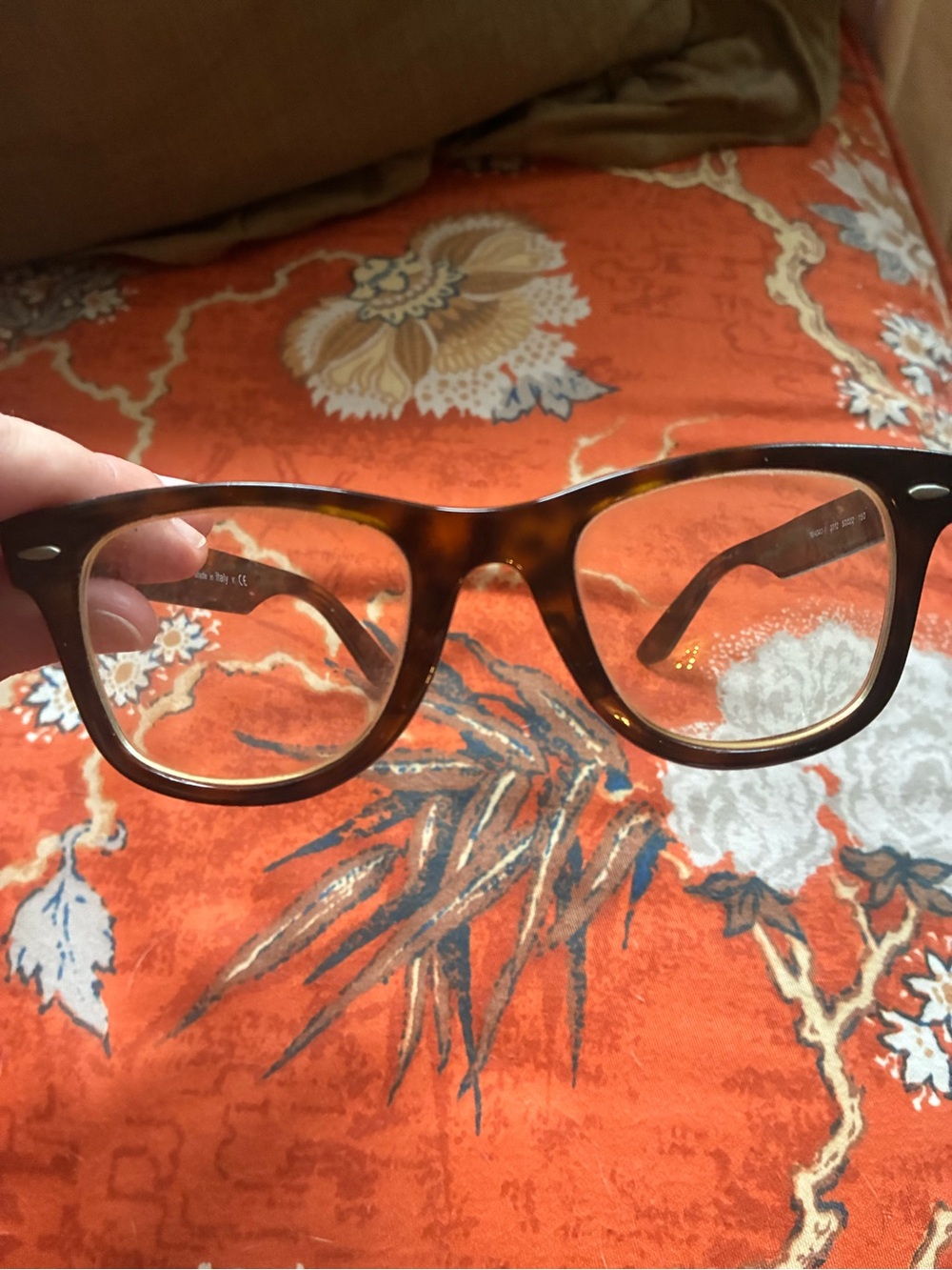 Vintage Ray Ban frame with clear lens